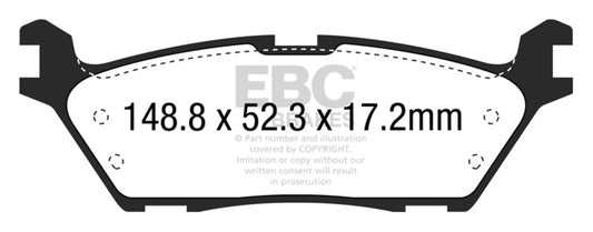 EBC 15-22 Ford Expedition / Ford F-150 / Lincoln Navigator Yellowstuff Performance Brake Pads DP43037R