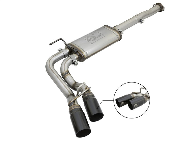 aFe Power Rebel Series 3in 409SS Cat-Back Exhaust w/ Black Tips 05-15 Toyota Tacoma V6-4.0L - #49-46033-B