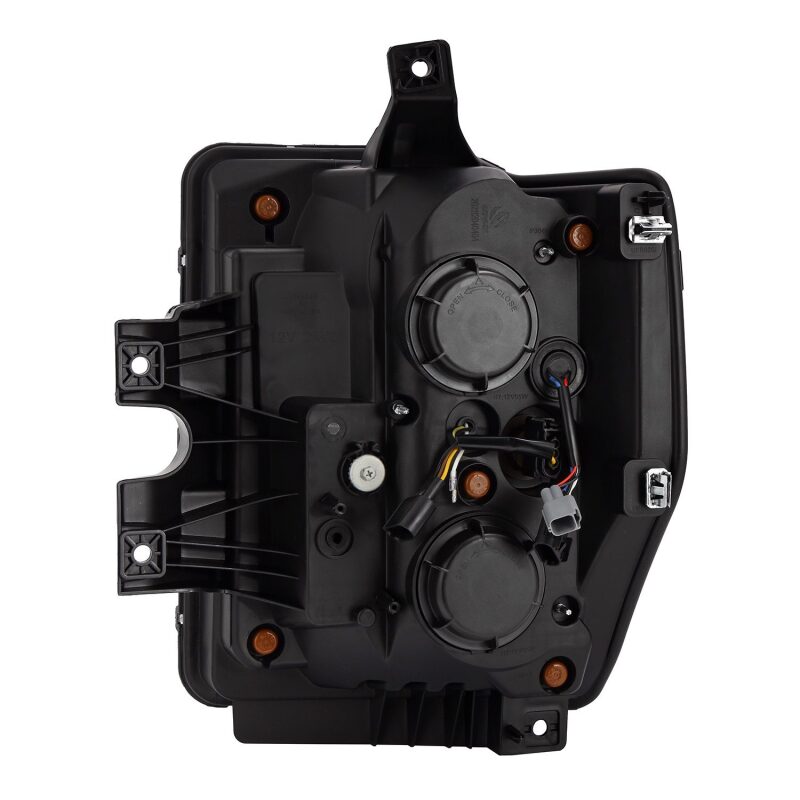 AlphaRex 880312 08-10 Ford F250-550 LUXX-Series LED Projector Headlights Black w/Activation Light/Sequential Signal