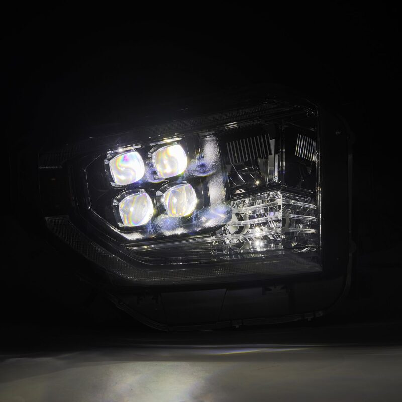 AlphaRex 880832 14-21 Toyota Tundra NOVA-Series LED Projector Headlights Alpha-Black w/Activation Light & Sequential Signal + DRL
