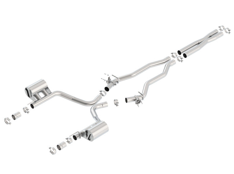 Borla 140672 15-16 Dodge Charger SRT 392 6.4L No Tip Single Split Rear Exit ATAK w/ Valves Exhaust - #140672