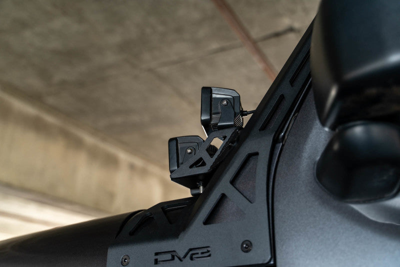 DV8 Offroad 2018+ Jeep Wrangler JLO A Pillar Dual Light Pod Mounts - #LBJL-11