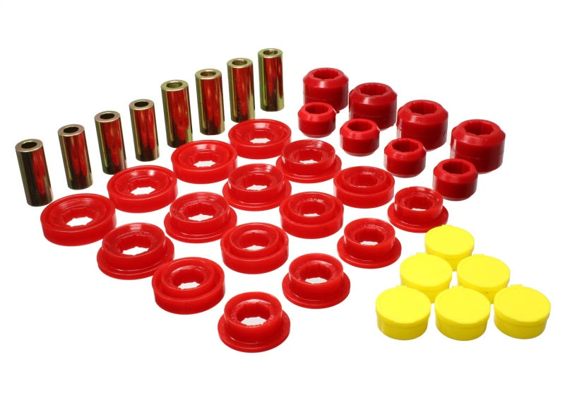 Energy Suspension for 03-09 Ram 1500 Pickup 4WD Arm Bushing Set - Red 5.3145R