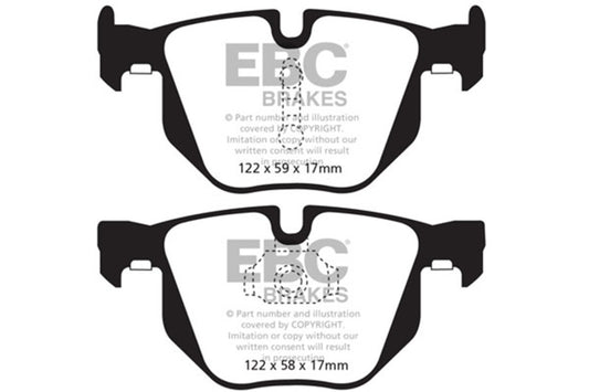 EBC 10-14 BMW X5 3.0 Turbo (35) Yellowstuff Rear Brake Pads DP42009R
