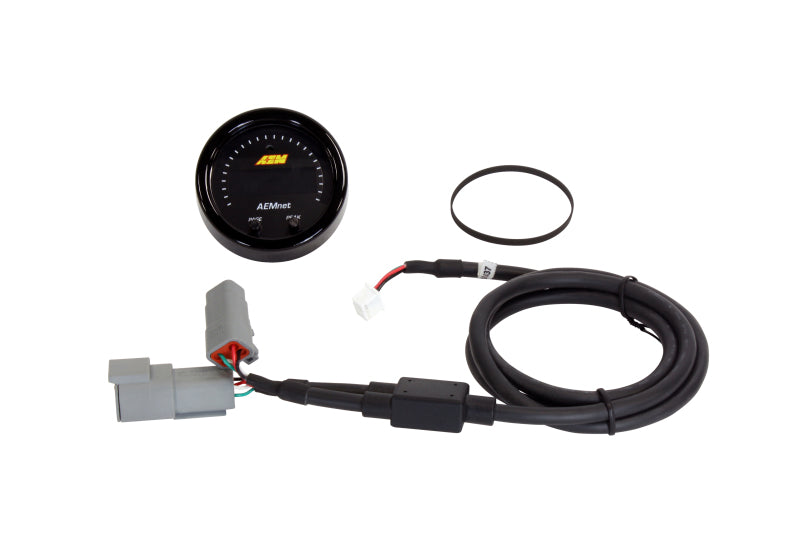 AEM Dual Channel Wideband Kit - AEMnet CAN Bus Gauge + 2x Inline Wideband UEGO Controller