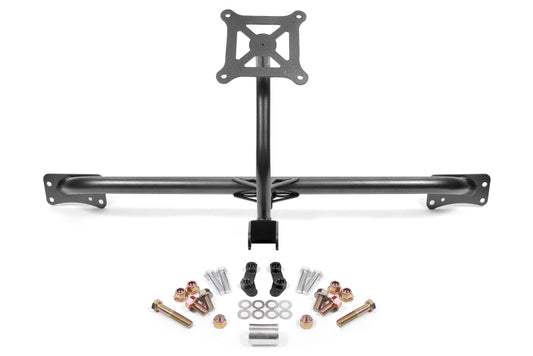BMR 2015-2026 Ford Mustang Bolt-On Parachute Mount - Black Hammertone