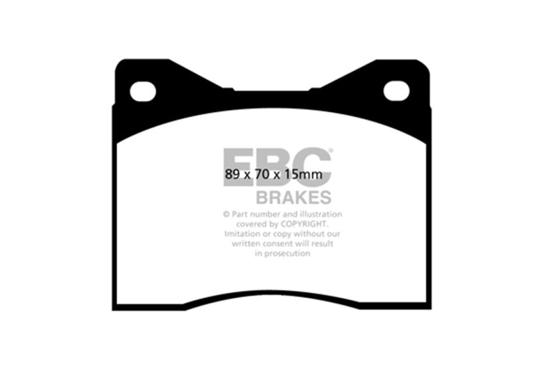 EBC 88-90 Lamborghini Countach 5.2 (Anniversary) Redstuff Rear Brake Pads DP3753/2C