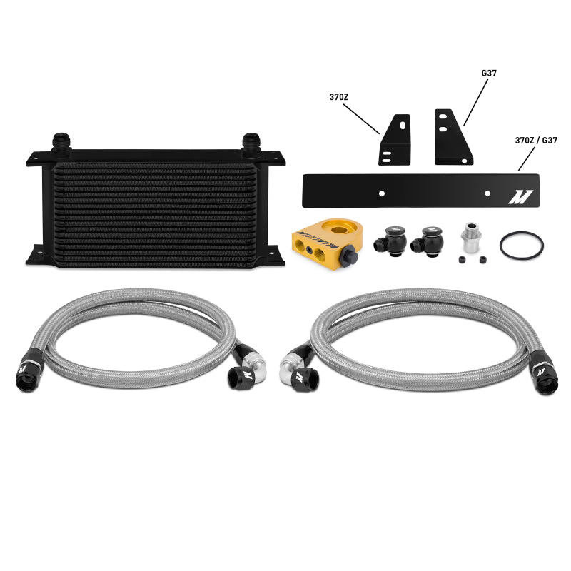 Mishimoto 09-12 Nissan 370Z / 08-12 Infiniti G37 (Coupe Only) Thermostatic Oil Cooler Kit - #MMOC-370Z-09T