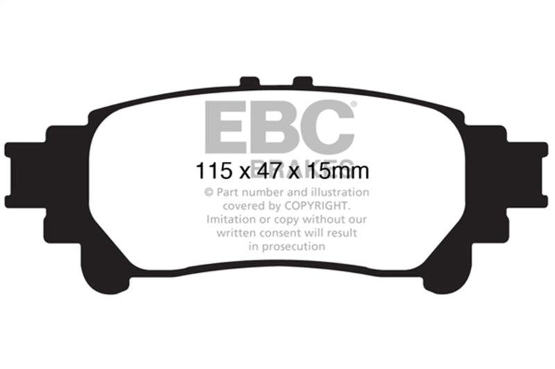 EBC 13+ Lexus GS350 3.5 RWD Ultimax2 Rear Brake Pads UD1391