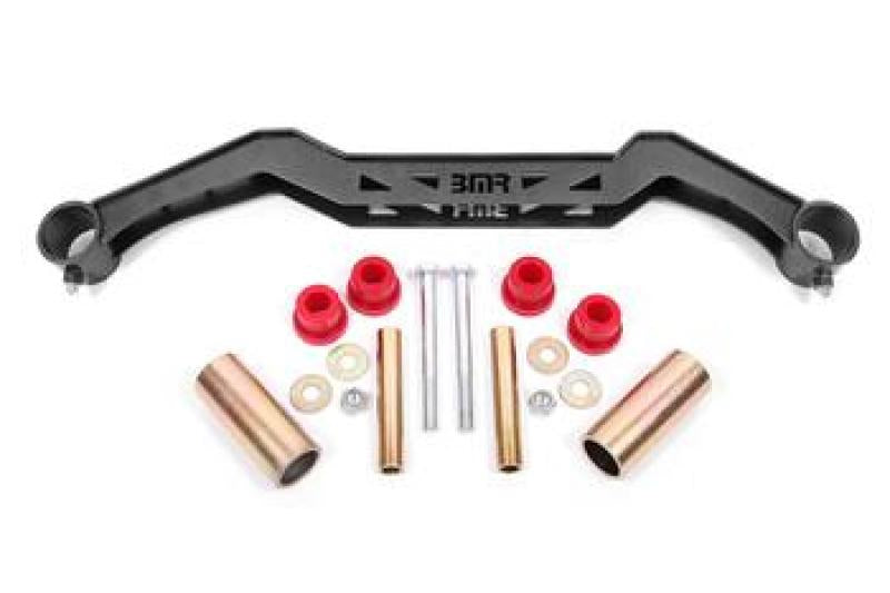 BMR 1979-1993 Ford Mustang Transmission Crossmember TH350/PG/700R4/C4/C6/AOD/4L60 - Black Hammertone