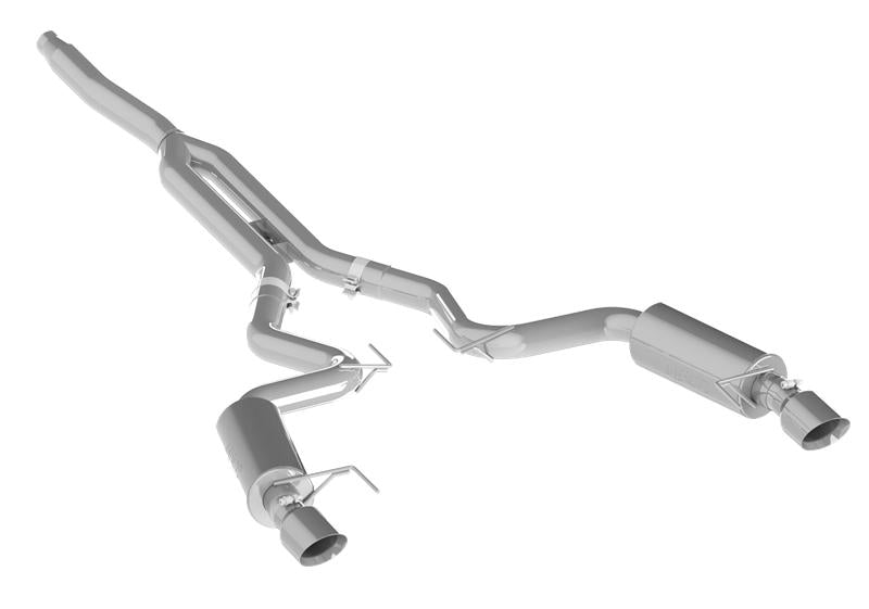 MBRP S7275AL Cat-Back Exhaust System - 2015-2026 Ford Mustang 2.3L EcoBoost (Race) | Aluminized