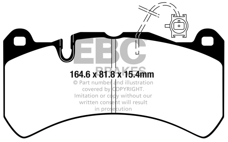 EBC 2016+ Alfa Romeo Giulia 2.9L Twin Turbo Bluestuff Front Brake Pads DP52354NDX