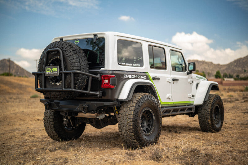 DV8 18-25 Jeep Wrangler JL Body Mounted Tire Carrier - #TCJL-14