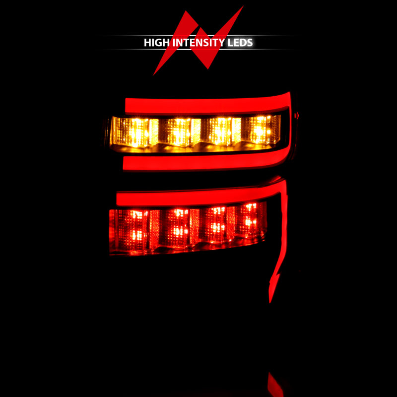 ANZO 2014-2023 Toyota 4Runner T.L Black Housing Smoke Lens Red Light Bar W/Sequential