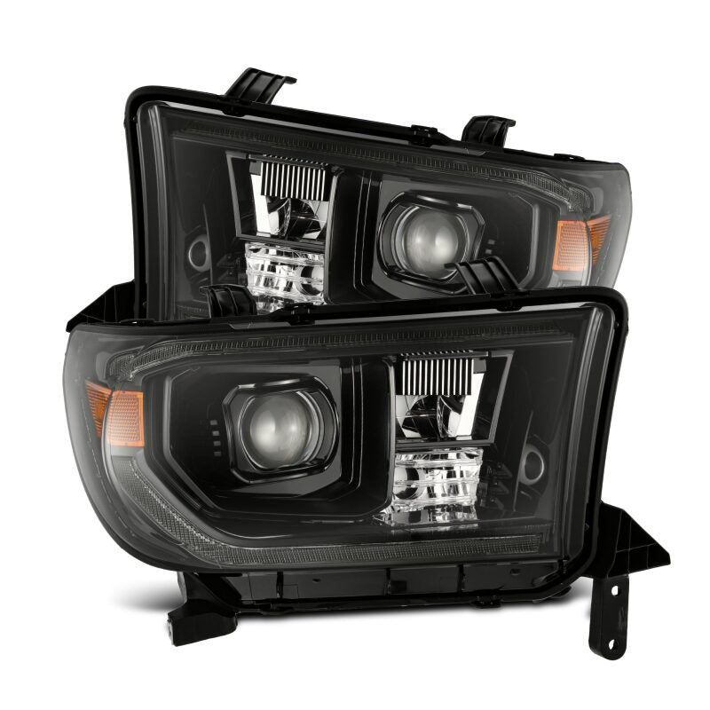 AlphaRex 880825 07-13 Toyota Tundra / 08-17 Sequoia LUXX LED Projector Headlights Alpha-Black w/Activation Light Sequential Signal + DRL