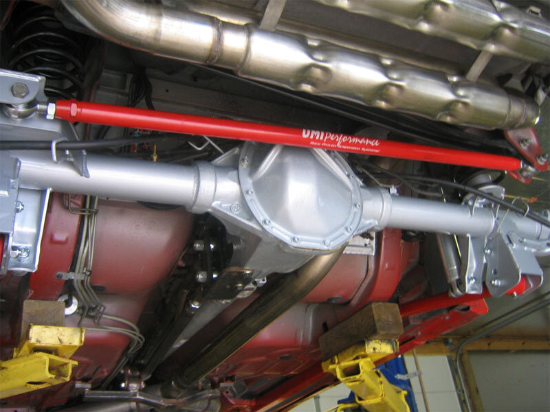 UMI Performance 2023-R Double Adjustable Panhard Bar Red for 1982-2002 GM F-Body