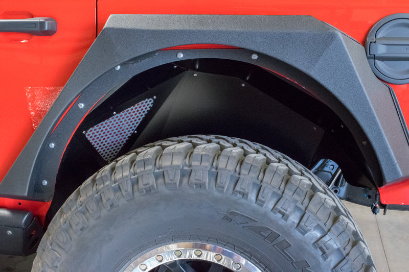 DV8 Offroad 2018+ Jeep Wrangler JL Rear Inner Fenders - Black - #INFEND-03RB