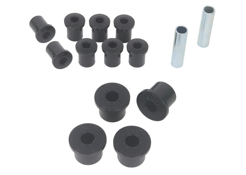 Whiteline W73829 Rear Leaf Spring & Shackle Bushings for 1976-1987 Jeep CJ7, 1976-1983 Jeep CJ5, 1981-1986 Jeep Scrambler