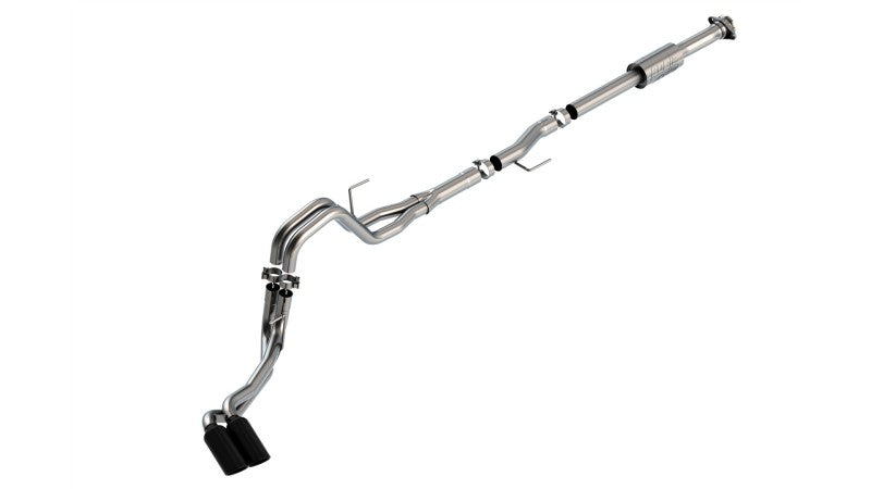 Borla 140872BC F-150 2021 2.7L/3.5L 4dr CC SB EC STB Lari/King R/Plinum/LTD 3/2.25 DSE CB AK BLK CHR Tips - #140872BC