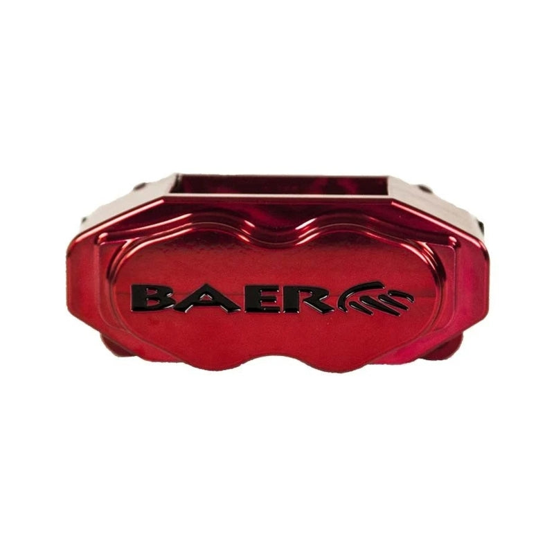 Baer Brakes Ford 8.8in C-Clip Rear Ends 11in SS4+ Dual Deep Stage Rear SDZ Brake Kit - Fire Red — 4 Lug (4X4.25" BC)