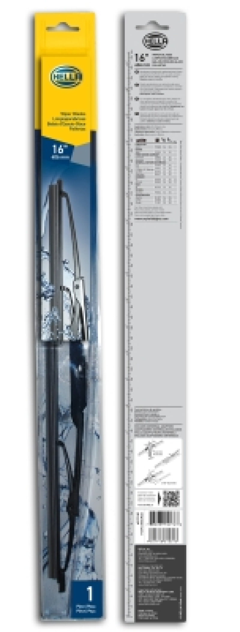 HELLA 9XW398114016/I Standard Wiper Blade 16in Single