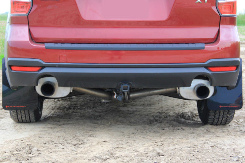 Rally Armor UR Mud Flaps - 2014-2018 Subaru Forester - Black/Grey Logo - #MF28-UR-BLK/GRY