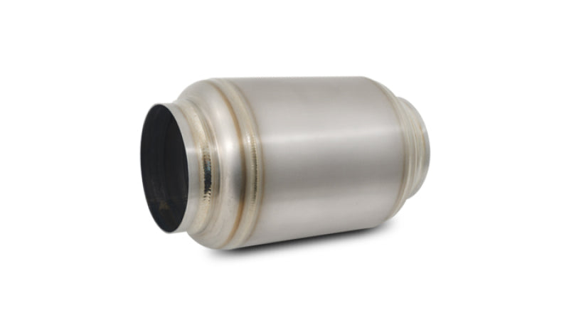 Vibrant Titanium Muffler w/Natural Tip 3.5in. Inlet/3.5in. Outlet/5.5in Dia