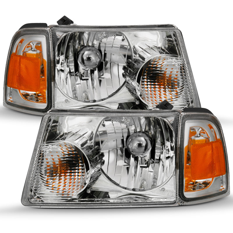 ANZO 2001-2011 Ford Ranger Crystal Headlights