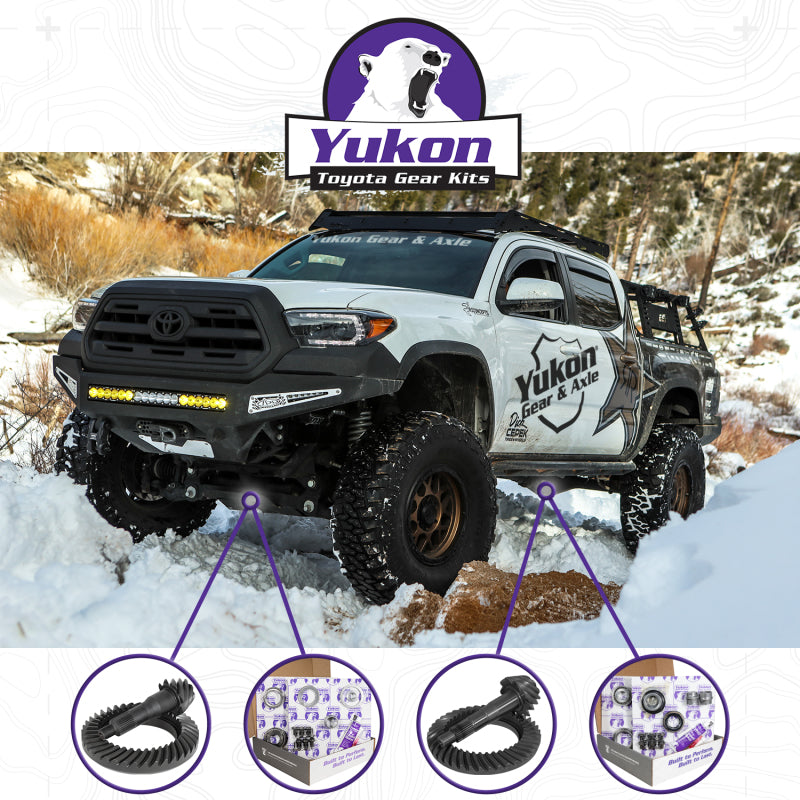Yukon Gear & Axle YGKT006-488-4 Ring & Pinion Gear Kit Front & Rear for Toyota 8/8IFS Diff (with Factory Locker) 4.88 Ratio