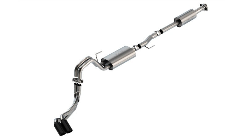 Borla 140873BC F-150 2021 5.0L 4dr CC SB EC STB Lariat/KR/Pltnm/LTD 3/2.25 DSE Cat-Back Touring BLK CHR Tips - #140873BC
