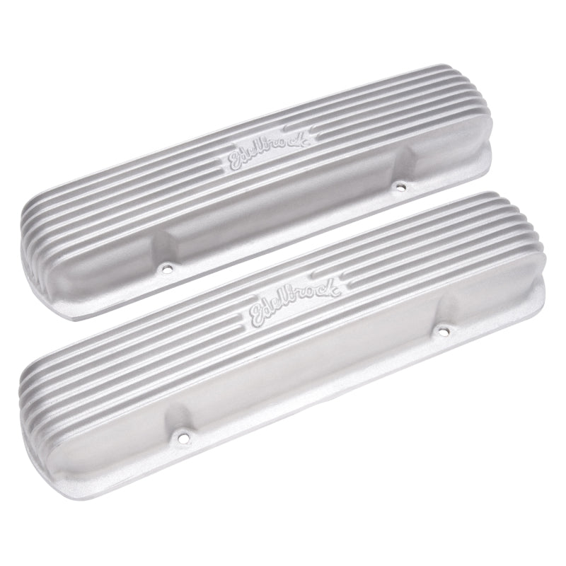 Edelbrock 41309 Valve Cover Classic Series Pontiac 1962-1979 301-455 CI V8 Satin