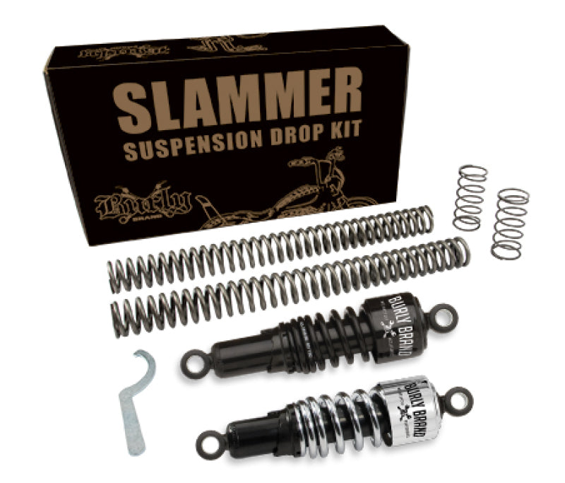 Burly Brand B28-1001B Slammer Kit Black for 2004-2015 Harley-Davidson Sportster