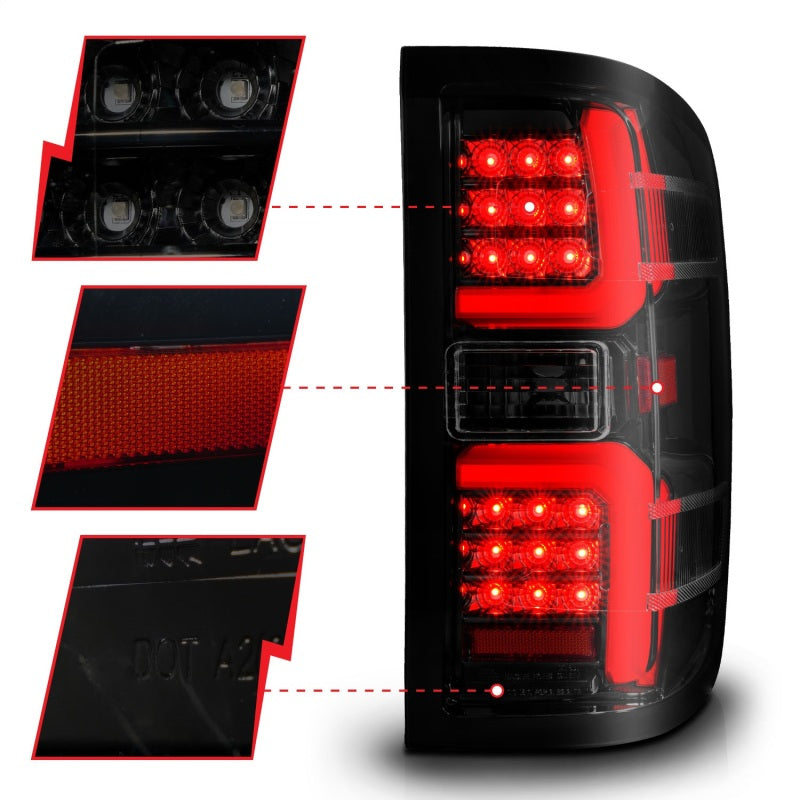 ANZO 2014-2018 Chevrolet Silverado 1500 LED Taillights