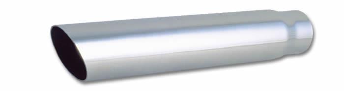 Vibrant 3in Round SS Truck/SUV Exhaust Tip (Single Wall Angle Cut) - 2.5in