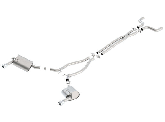Borla 140526 14-15 Camaro 3.6L V6 Single Split Rear Exit Touring Catback Exhaust - #140526