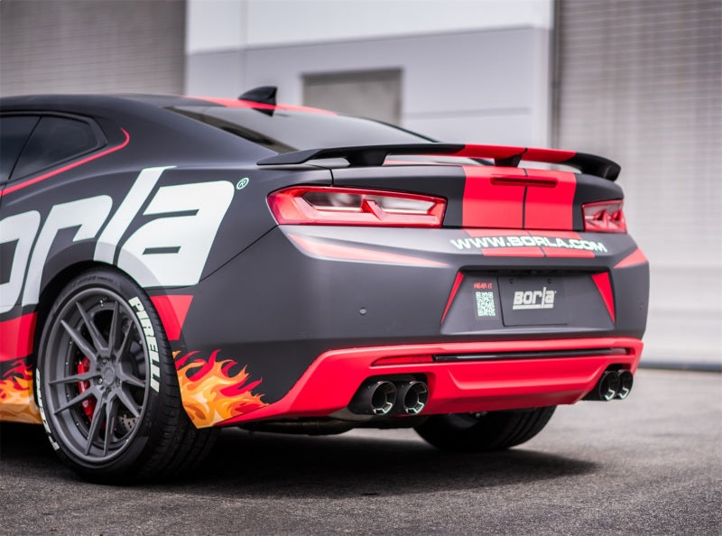 Borla 11925CF 2016-2017 Chevy Camaro V8 SS AT/MT ATAK Rear Section Exhaust with Dual Mode Valves - #11925CF
