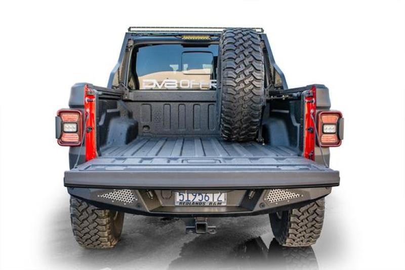 DV8 Offroad 2019+ Jeep Gladiator Universal Stand Up In-Bed Tire Carrier - #TCGL-02