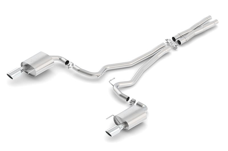 Borla 140591 Atak S Cat-Back 15-17 Ford Mustang GT 5.0L V8 MT/AT 2.5in pipe 4in tip - #140591
