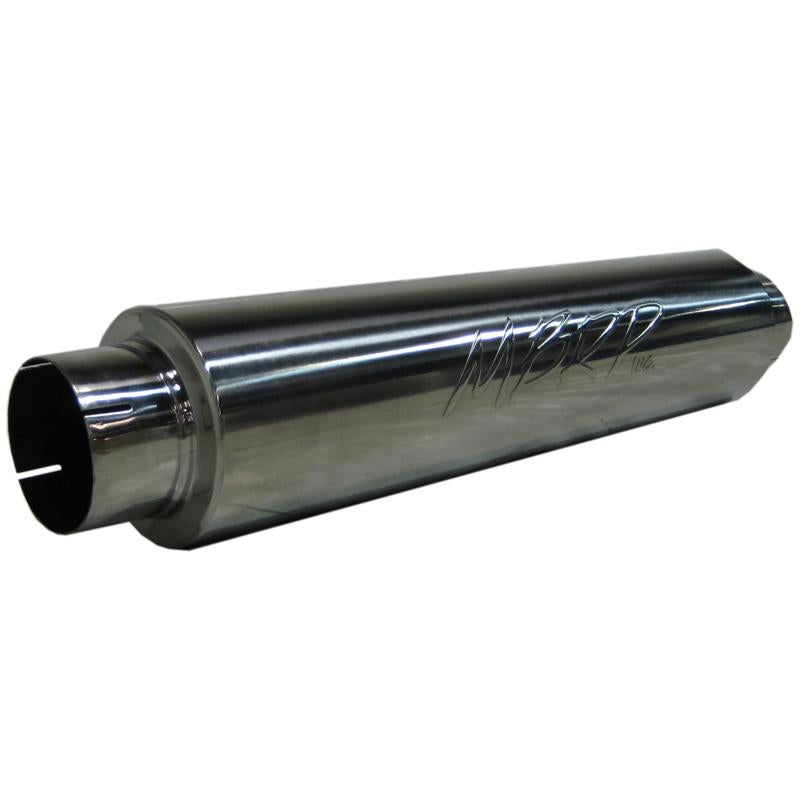 MBRP M1004A Universal Quiet Tone Muffler 4in Inlet/Outlet 24in Body 6in Dia 30in Overall Aluminum - #M1004A