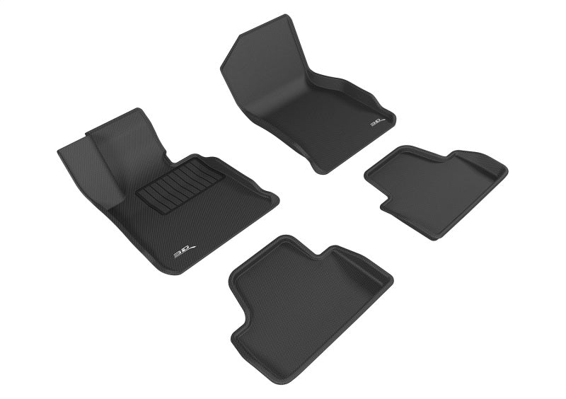 3D MAXpider Kagu Front & Rear Floor Mats for 2014-2020 BMW 428i +4 more (RWD, F36)