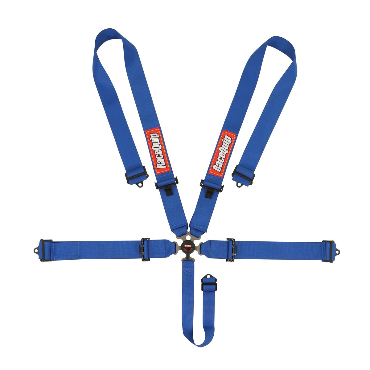 RaceQuip 741021 Blue SFI Camlock 5-Point Pull-Down Lap Seat Belt