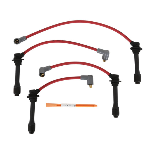 MSD 32599 Wire Set, SC Red, '90-'00 for Mazda Miata, 1.6L/1.8L 4 Cyl.