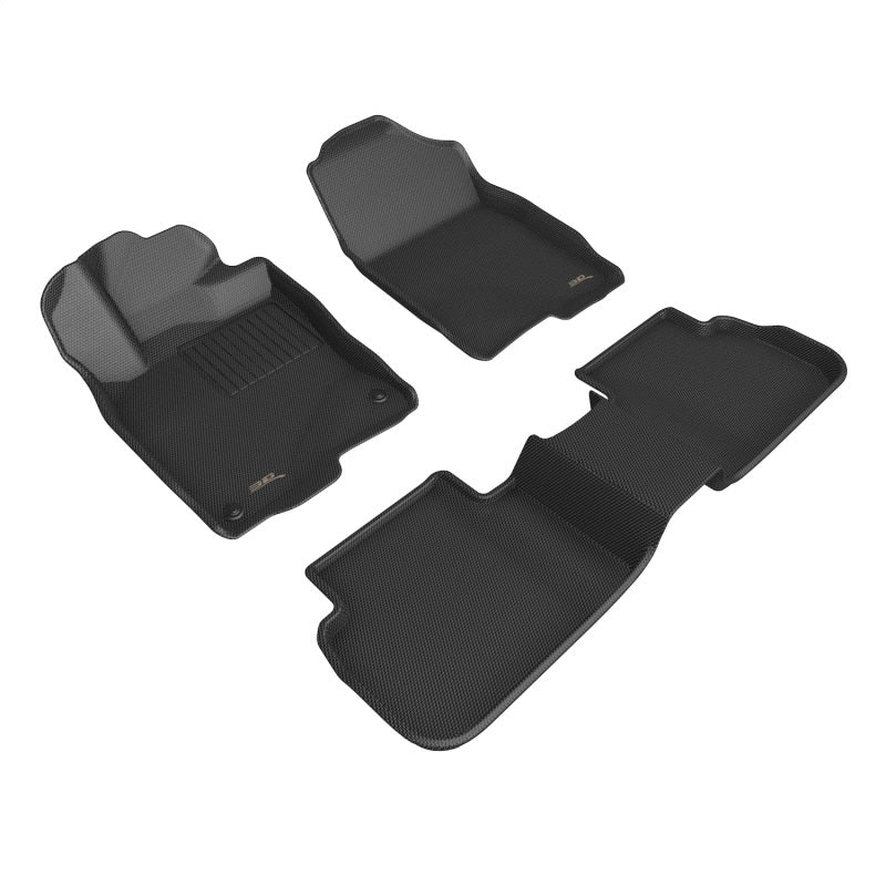 3D MAXpider Kagu Front & Rear Floor Mats for 2022-2023 Acura Integra / Honda Civic (No Rear Usb Port)
