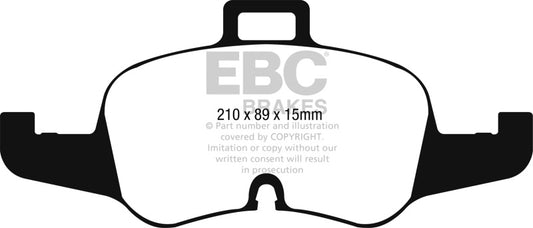 EBC 16-17 Audi TT Yellowstuff Front Brake Pads DP42256R