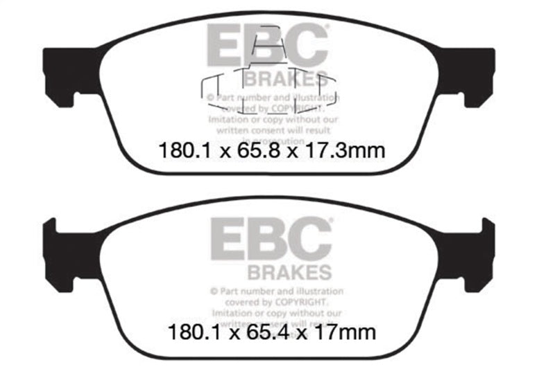 EBC 12+ Ford Focus 2.0 Turbo ST Yellowstuff Front Brake Pads DP42145R