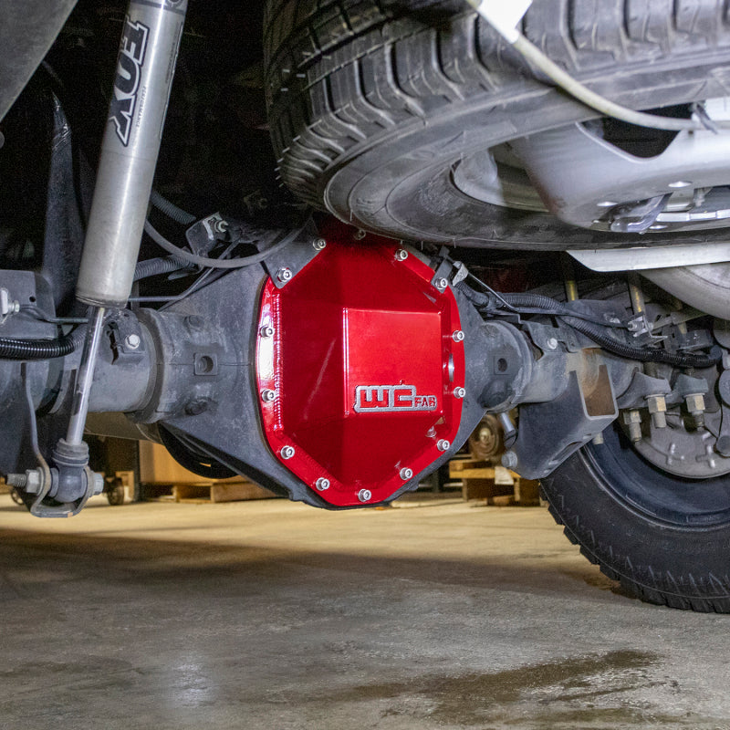 Wehrli Custom Fabrication WCF100114-RED Rear Differential Cover Red for 2020-2026 Chevrolet / GMC Duramax and 2019-2026 Ram 2500/3500