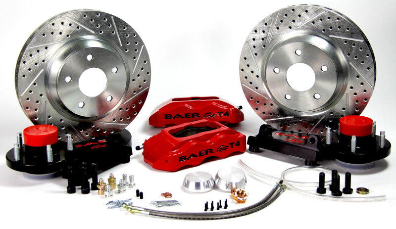 Baer Brakes 60-64 Continental w/ OE Spindles STD Studs 13in Track4 Front SDZ Brake Kit - Black