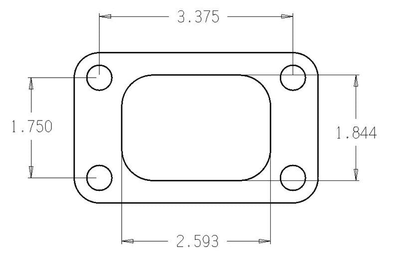 Cometic Gasket C4514 Stainless Turbo Inlet Flange Gasket for Garrett T3 .010 in 1/2 Hard
