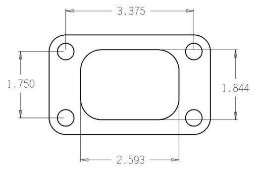 Cometic Gasket C4514 Stainless Turbo Inlet Flange Gasket for Garrett T3 .010 in 1/2 Hard