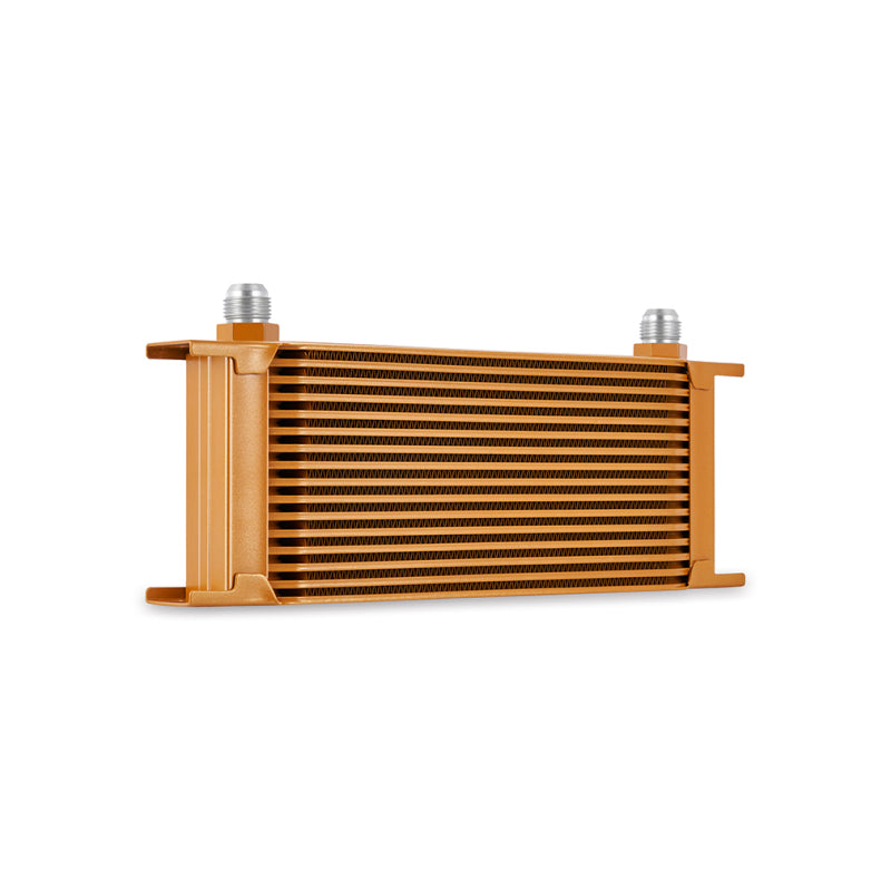 Mishimoto Universal 16-Row Oil Cooler Gold - #MMOC-16GD